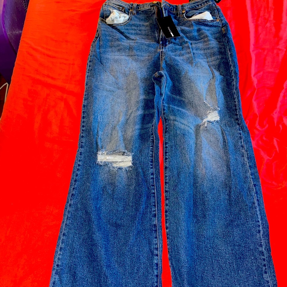 Wide leg jeans